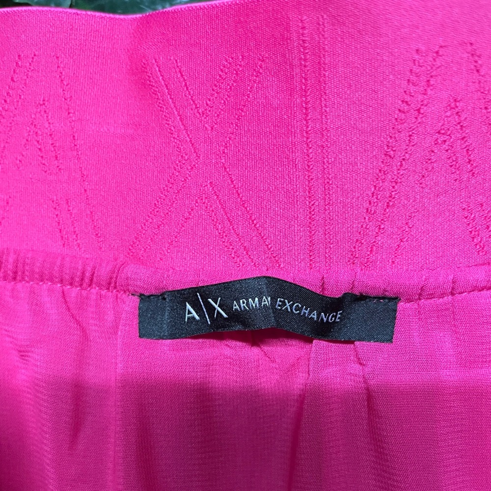 Armani Exchange Skirt Size 10 Pink Pleated Midi A Line Career Party 2983 - Picture 4 of 14